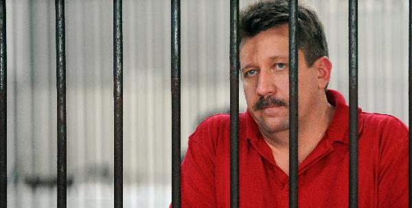 This file photo taken on March 8, 2008 shows alleged Russian arms dealer Viktor Bout waiting at a detention center at a criminal court in Bangkok. Alleged Russian arms dealer Viktor Bout was flown out of Thailand on November 16, 2010 on a special jet to face trial in the United States, bringing to an end months of legal wrangling over his extradition. [Xinhua]