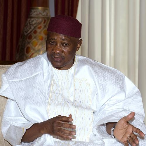 A file picture taken on June 25, 2010 shows Malian President Amadou Toumani Toure at the Koulouba palace in Bamako. [Xinhua]