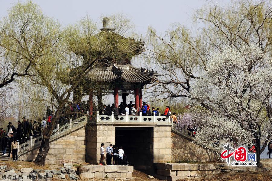 The Summer Palace is one of the finest examples of Garden Architecture in China and located in the northwest suburbs of Beijing. The Summer Palace comprises more than 3,000 structures, including pavilions, towers, bridges, and corridors. Covering 294 hectares, three quarters of the area is water. Its most distinctive features are Longevity Hill and Kunming Lake. [China.org.cn]