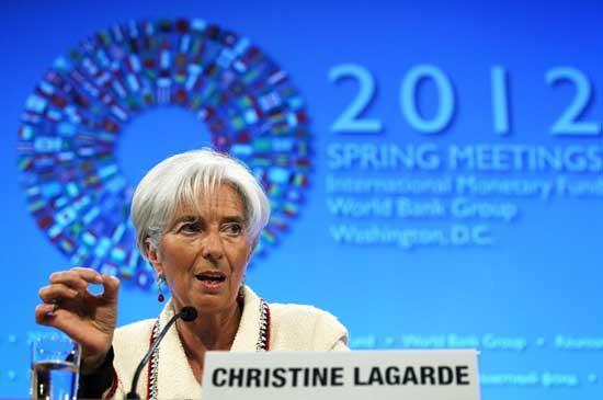 International Monetary Fund Managing Director Christine Lagarde speaks during a briefing. Lagarde said Thursday that the global lender needs solid support from Cairo's authorities for a truly viable program if it is to lend Egypt money. 