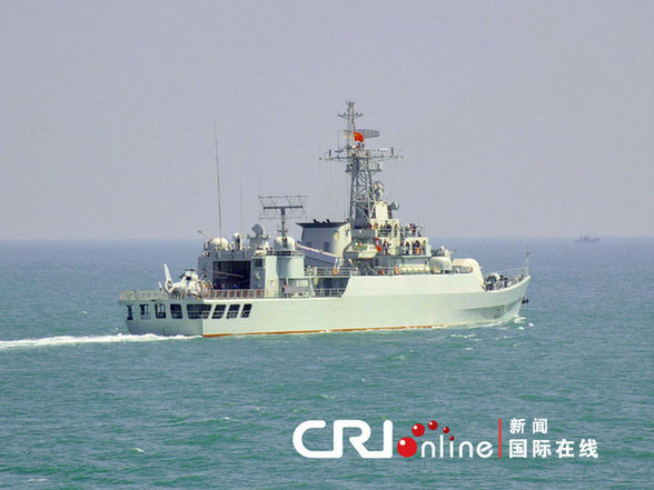 China's guided missile frigate Mianyang will participtate in the China-Russia joint naval drill.