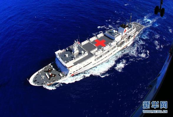 China's 'Peace Ark' hospital ship will participtate in the China-Russia joint naval drill.