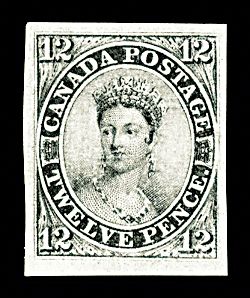 Canada's 12 Pence Black, one of the 'top 13 most valuable postage stamps in the world' by China.org.cn.