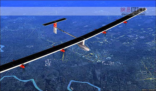 The solar-powered plane Solar Impulse. [163.com]