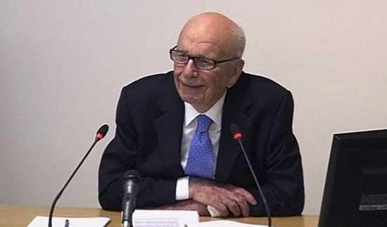 In this image from video, News Corp. chairman Rupert Murdoch appears at Lord Justice Brian Leveson's inquiry in London, Wednesday April 25, 2012 to answer questions under oath about how much he knew about phone hacking at the News of the World tabloid. 