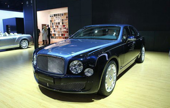 Bentley Mulsanne Diamond Jubilee Edition,one of the 'Top 10 most expensive cars at Beijing Auto Show' by China.org.cn.
