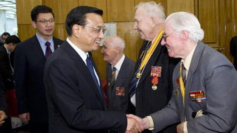 Chinese vice premier meets Russian WWII veterans