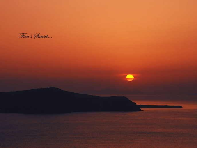Photo shows a sunset view ofGreece. [Sina.cn]