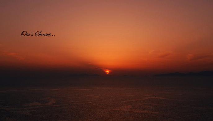 Photo shows a sunset view of Greece. [Sina.cn]