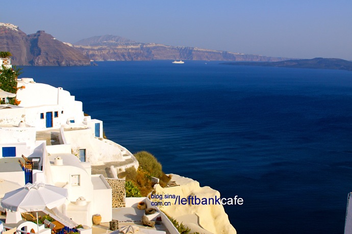 Santorini is an island in the southern Aegean Sea, about 200 km (120 mi) southeast from Greece's mainland.