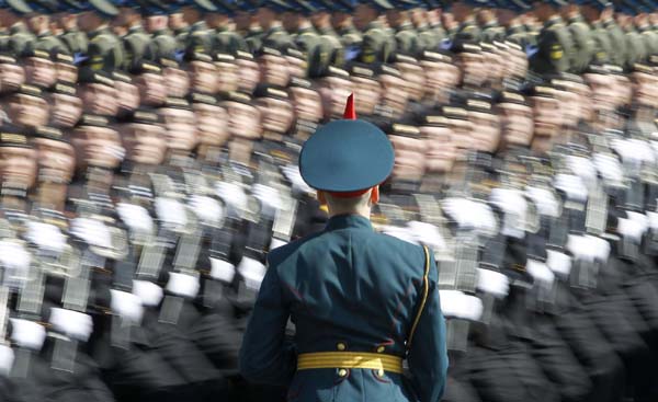 Dress rehearsal of V-Day parade in Moscow