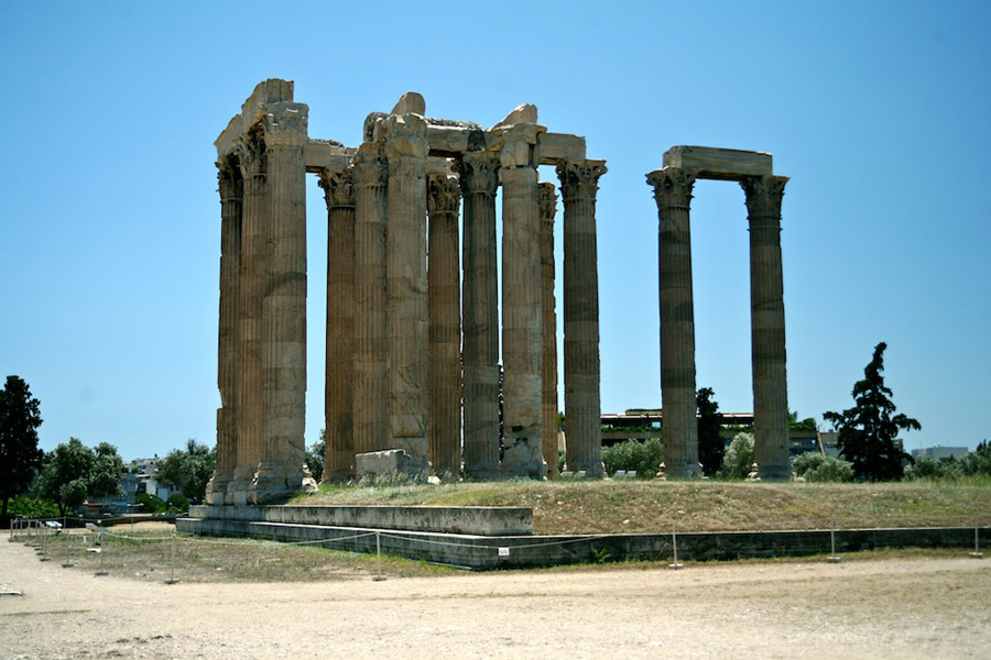 The architecture of Ancient Greece is the architecture produced by the Greek-speaking people whose culture flourished on the Greek mainland and Peloponnesus, the Aegean Islands, and in colonies in Asia Minor and Italy for a period from about 900 BC until the 1st century AD. Ancient Greek architecture is best known from its temples, and includes processional gateway, the public square surrounded by storied colonnade, the town council building, the public monument, the monumental tomb and the stadium.