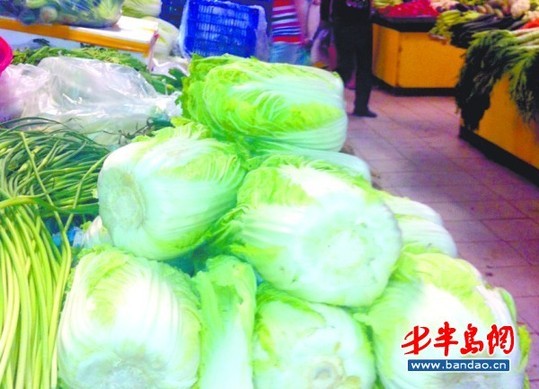 Formaldehyde-tainted Chinese cabbage is found in China's Shandong province. [bandao.cn]