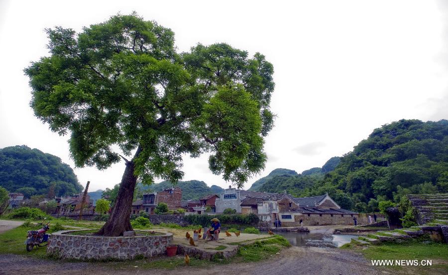 Shanggantang Village, with a history of more than 1,000 years, locates at 25 kilometers southwest of Jiangyong and has more than 400 families. Most of the villagers are surnamed Zhou. 