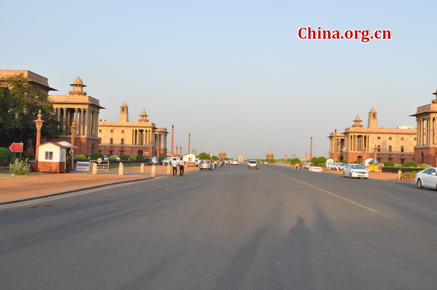 The Rashtrapati Bhavan (Sanskrit for Presidential House) or The Official Residence of the Head of the State is the official residence of the President of India, located at Raisina Hill in New Delhi, India.