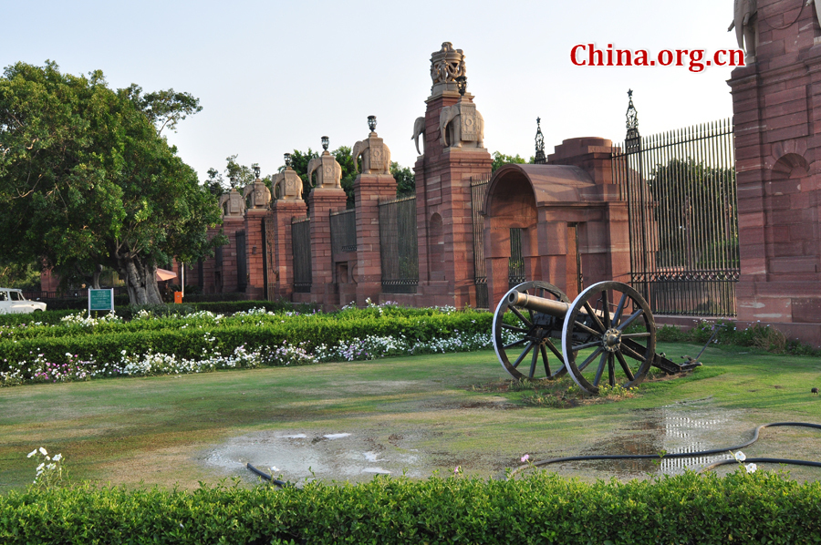 The Rashtrapati Bhavan (Sanskrit for Presidential House) or The Official Residence of the Head of the State is the official residence of the President of India, located at Raisina Hill in New Delhi, India.