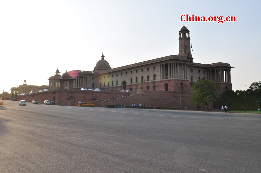 The Rashtrapati Bhavan (Sanskrit for Presidential House) or The Official Residence of the Head of the State is the official residence of the President of India, located at Raisina Hill in New Delhi, India.