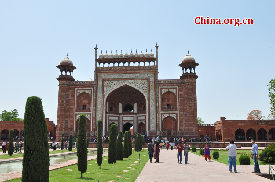 Taj Mahal is regarded as one of the eight wonders of the world, and some Western historians have noted that its architectural beauty has never been surpassed. The Taj is the most beautiful monument built by the Mughals, the Muslim rulers of India. Taj Mahal is built entirely of white marble.