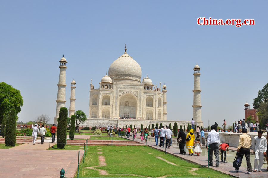 Taj Mahal is regarded as one of the eight wonders of the world, and some Western historians have noted that its architectural beauty has never been surpassed. The Taj is the most beautiful monument built by the Mughals, the Muslim rulers of India. Taj Mahal is built entirely of white marble.