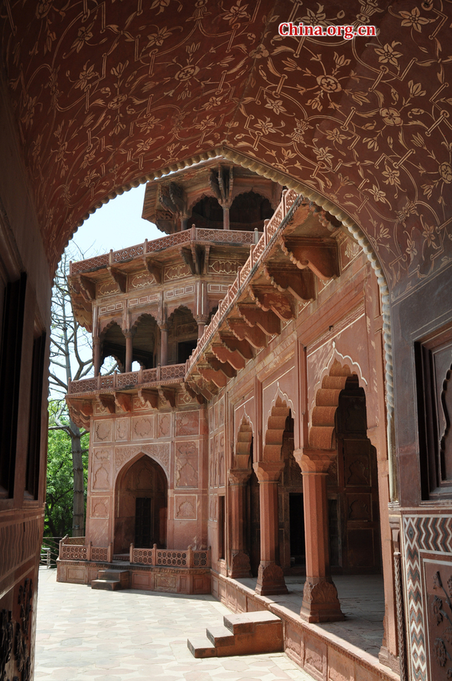 Taj Mahal is regarded as one of the eight wonders of the world, and some Western historians have noted that its architectural beauty has never been surpassed. The Taj is the most beautiful monument built by the Mughals, the Muslim rulers of India. Taj Mahal is built entirely of white marble.