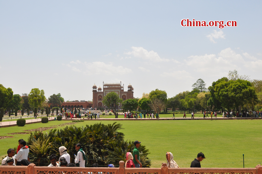 Taj Mahal is regarded as one of the eight wonders of the world, and some Western historians have noted that its architectural beauty has never been surpassed. The Taj is the most beautiful monument built by the Mughals, the Muslim rulers of India. Taj Mahal is built entirely of white marble.