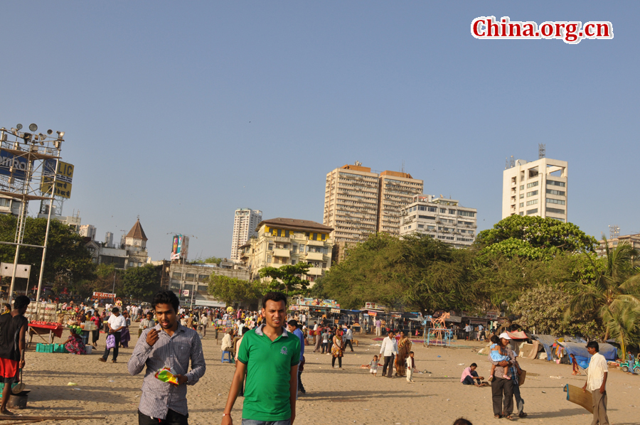 Photo taken on April 29 shows the beaches in Mumbai, India. Mumbai, the capital city of Maharashtra, boasts of some most famous beaches in India. 