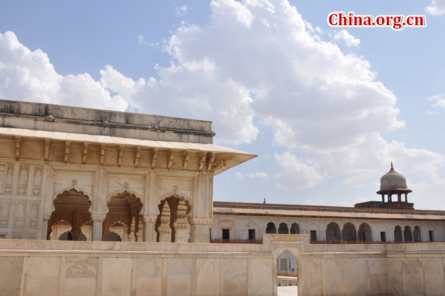 Photo taken on April 22 shows the view of Red Fort, a magnificent 17th-century red stone structure in Delhi where mutinous soldiers proclaimed the frail Mughal Emperor Bahadur Shah Zafar as ruler of India in May 1857.