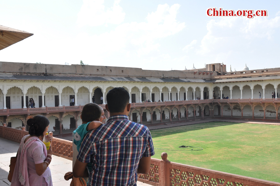 Photo taken on April 22 shows the view of Red Fort, a magnificent 17th-century red stone structure in Delhi where mutinous soldiers proclaimed the frail Mughal Emperor Bahadur Shah Zafar as ruler of India in May 1857.