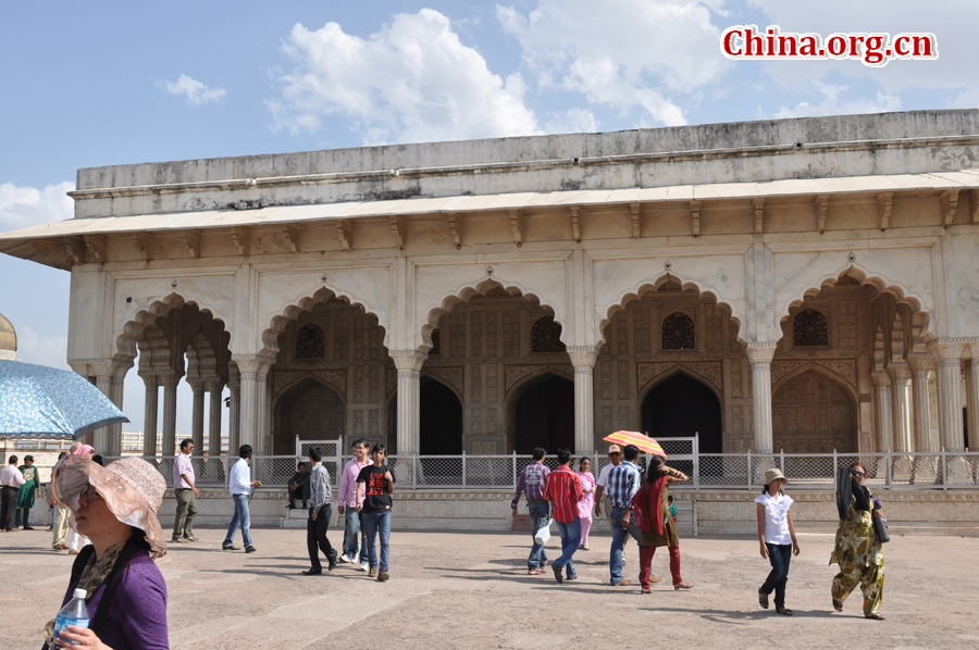 Photo taken on April 22 shows the view of Red Fort, a magnificent 17th-century red stone structure in Delhi where mutinous soldiers proclaimed the frail Mughal Emperor Bahadur Shah Zafar as ruler of India in May 1857.