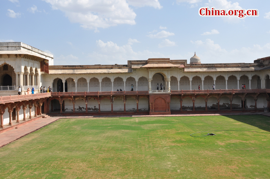 Photo taken on April 22 shows the view of Red Fort, a magnificent 17th-century red stone structure in Delhi where mutinous soldiers proclaimed the frail Mughal Emperor Bahadur Shah Zafar as ruler of India in May 1857.