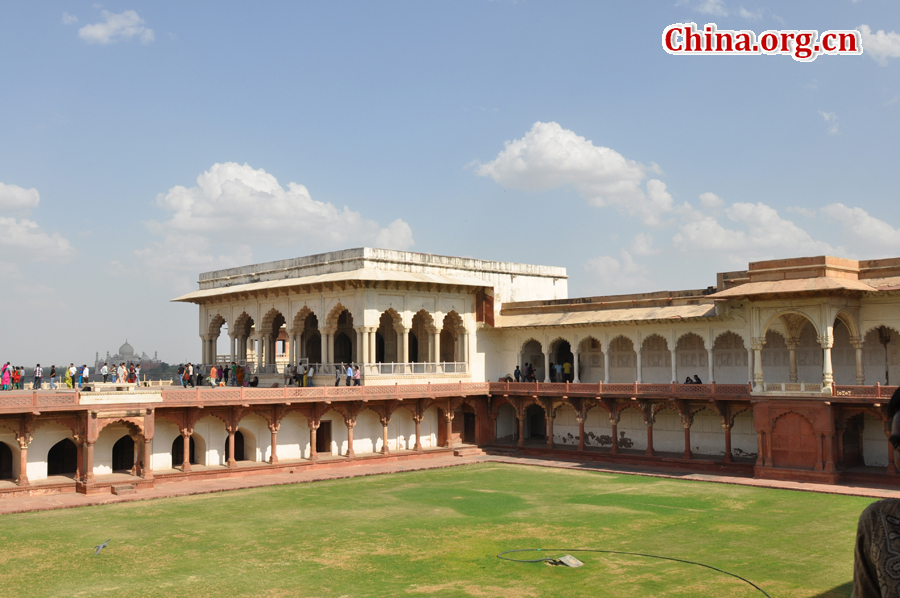 Photo taken on April 22 shows the view of Red Fort, a magnificent 17th-century red stone structure in Delhi where mutinous soldiers proclaimed the frail Mughal Emperor Bahadur Shah Zafar as ruler of India in May 1857.