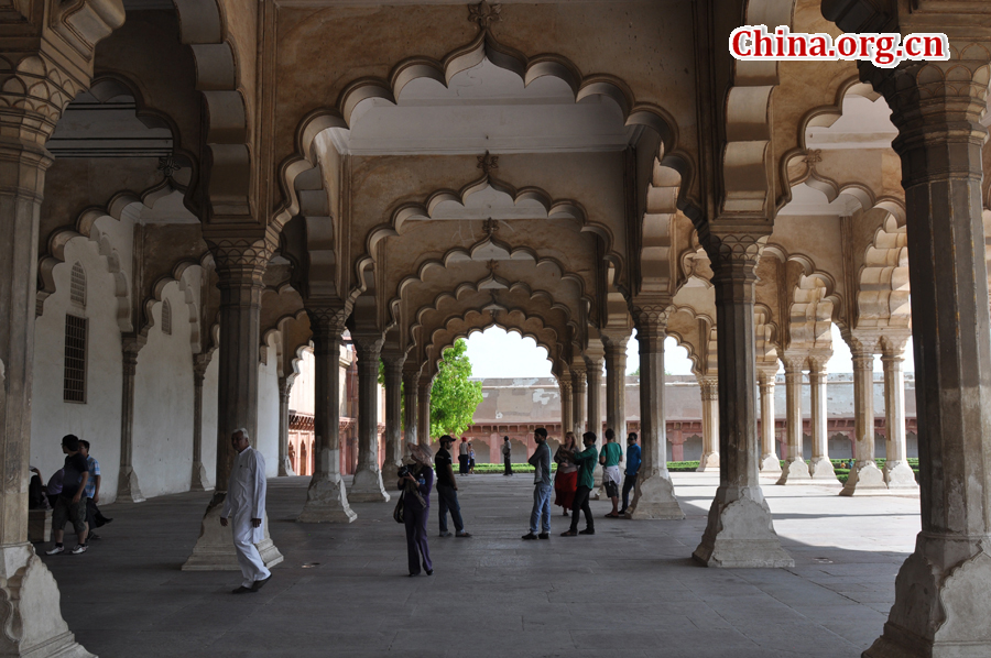 Photo taken on April 22 shows the view of Red Fort, a magnificent 17th-century red stone structure in Delhi where mutinous soldiers proclaimed the frail Mughal Emperor Bahadur Shah Zafar as ruler of India in May 1857.