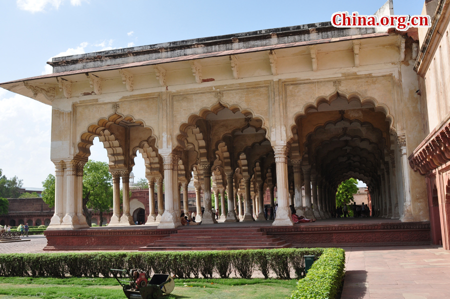 Photo taken on April 22 shows the view of Red Fort, a magnificent 17th-century red stone structure in Delhi where mutinous soldiers proclaimed the frail Mughal Emperor Bahadur Shah Zafar as ruler of India in May 1857.