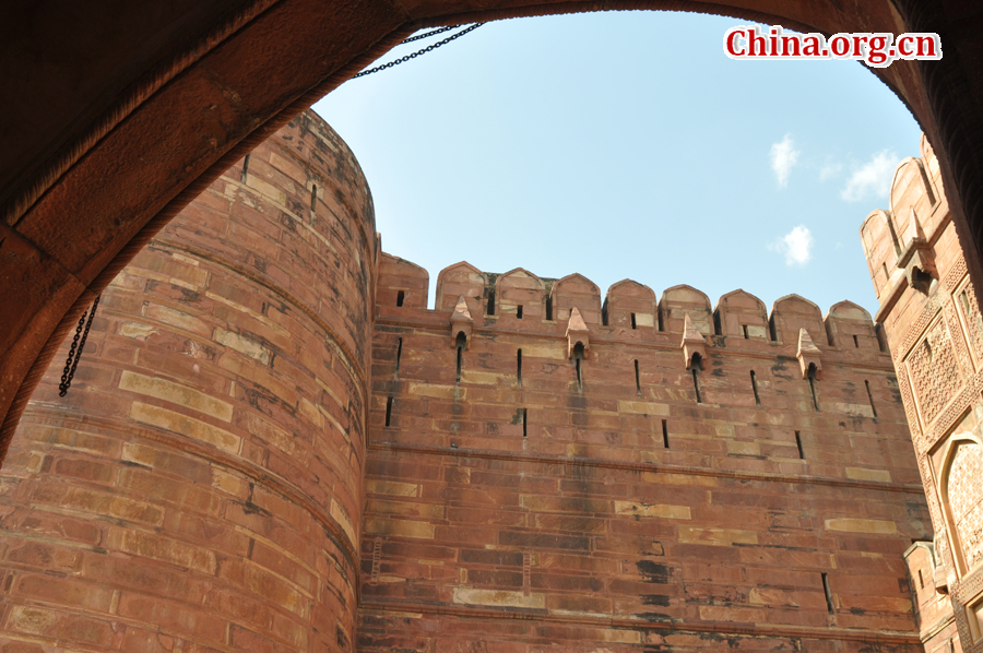 Photo taken on April 22 shows the view of Red Fort, a magnificent 17th-century red stone structure in Delhi where mutinous soldiers proclaimed the frail Mughal Emperor Bahadur Shah Zafar as ruler of India in May 1857.