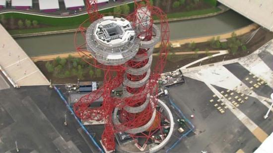 A new sculpture set in the heart of the Olympic park has opened to the public. The tower, designed by British artist Anish Kapoor, sits next to the Olympic Stadium and is the tallest sculpture in the UK.