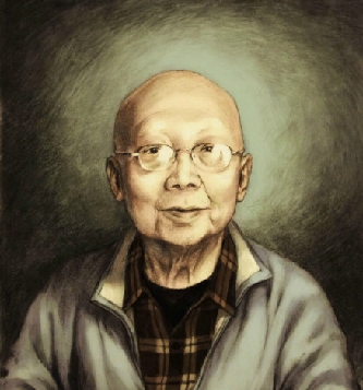 Portrait of Ling's grandfather.
