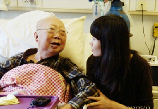 Ling and her grandfather. 