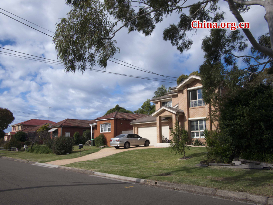 Suburbs of Sydney are composed of delicate houses, stretches of grassland and quietness. [China.org.cn/by Zhang Tingting]