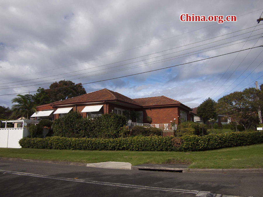 Suburbs of Sydney are composed of delicate houses, stretches of grassland and quietness. [China.org.cn/by Zhang Tingting]