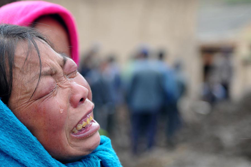 Authorities in northwest China have reported 53 deaths and 18 people missing as of 4 p.m. Monday as a result of hail and torrential rains that battered two mountainous counties in the region last week. [Xinhua photo]