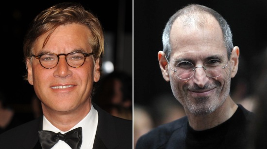Steve Jobs' life will be brought to the big screen by Oscar-winning screenwriter Aaron Sorkin (R) in a movie based on Walter Isaacson's best-selling biography of the Apple co-founder. Steve Jobs' life will be brought to the big screen by Oscar-winning screenwriter Aaron Sorkin (R) in a movie based on Walter Isaacson's best-selling biography of the Apple co-founder.