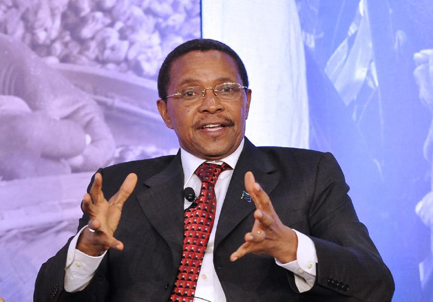 Tanzanian President Jakaya Kikwete speaks during a symposium on Global Agriculture and Food Security in Washington D.C., capital of the United States, May 18, 2012, on the sideline of the G8 summit.