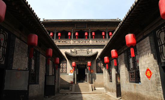 Courtyard of Family Qiao, one of the 'top 10 attractions in Shanxi, China' by China.org.cn.