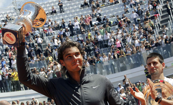 Nadal beats Djokovic to regain Rome title