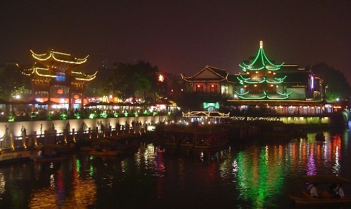 Qinhuai River, one of the 'top 10 attractions in Jiangsu, China' by China.org.cn.