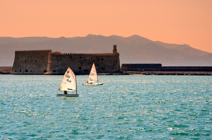 Sailing. Heraklion is Crete's biggest town. Its impressive Castle, the Venetian port and the fish taverns along the waterfront, have really put the town on the map.