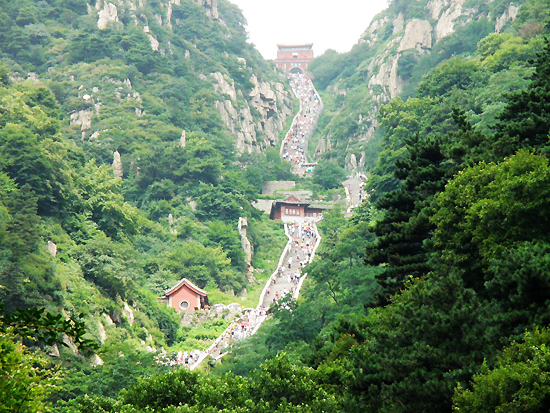 Mount Taishan, one of the 'top 10 attractions in Shandong, China' by China.org.cn.
