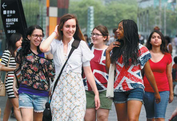 Sanlitun, in Beijing, is a popular destination for foreigners. [ Photo / China Daily ]