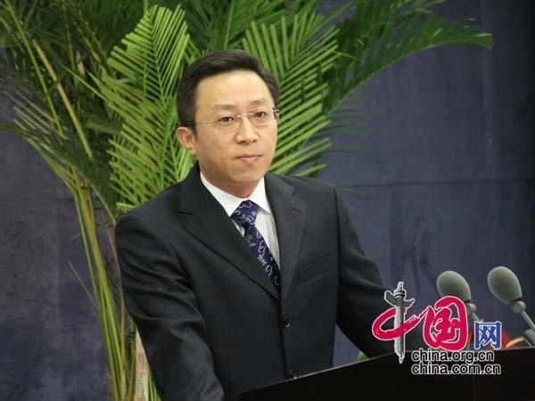 Yang Yi, a spokesman from the State Council Taiwan Affairs Office.[ Photo / China.org.cn ] 