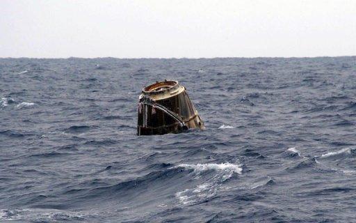 US company SpaceX's cargo vessel splash landed in the Pacific Ocean, capping a successful mission to the International Space Station that blazed a new path for private spaceflight.  [Agencies]